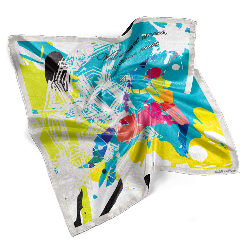 Foulard en soie "Cyrion"