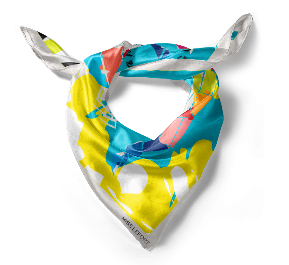 Foulard en soie "Cyrion"