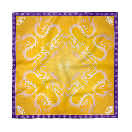 Foulard en soie "Dragon"