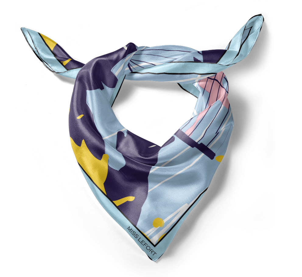 Foulard en soie "Dum Spiro Spero"