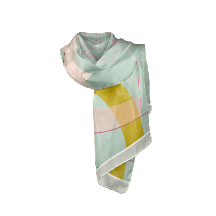 Foulard en soie "Fibonacci"