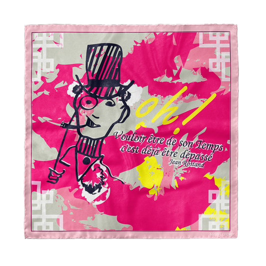 Foulard en soie "Haut de Forme"