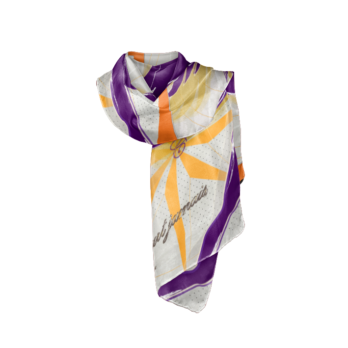 Foulard en soie "Le Reflet de l'Âme"