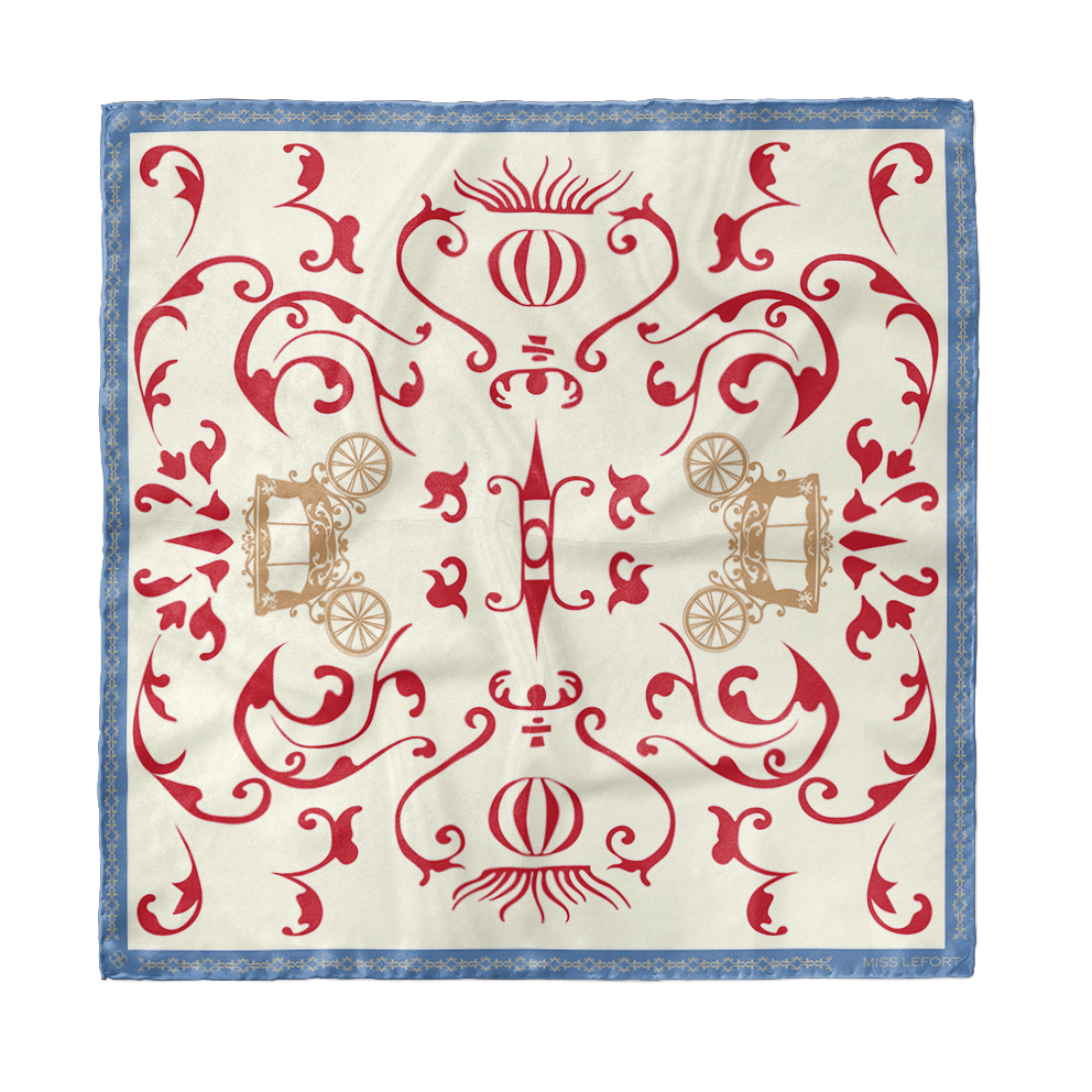 Foulard en soie "Louis IV"