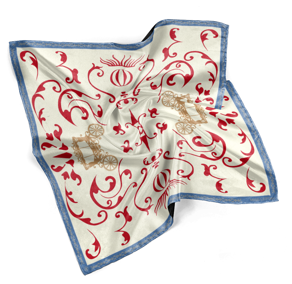 Foulard en soie "Louis IV"