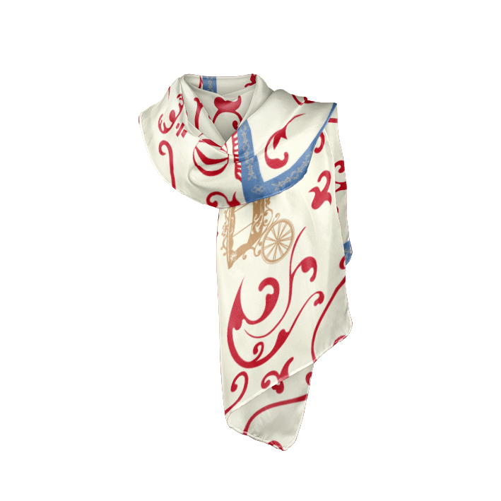 Foulard en soie "Louis IV"