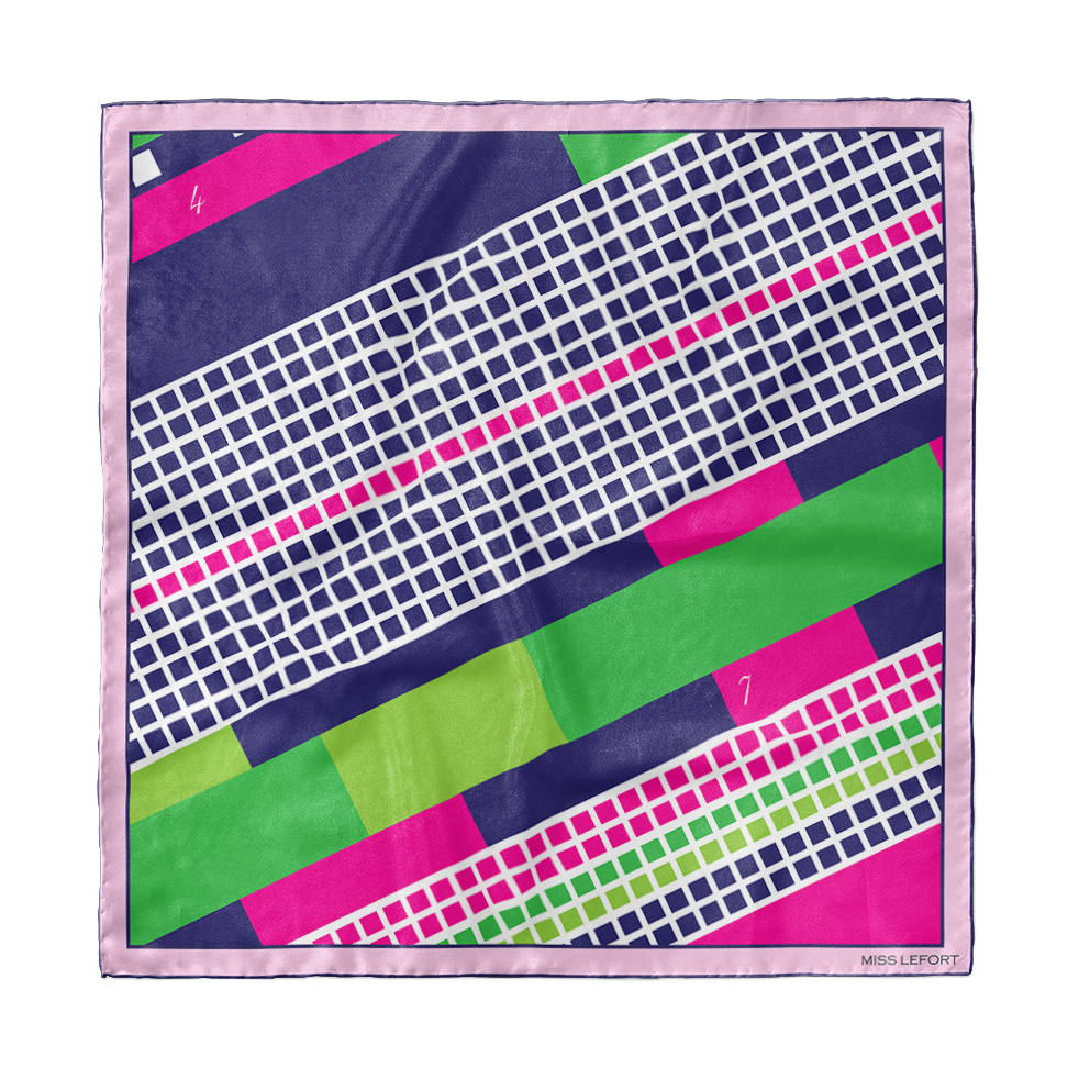 Foulard en soie "Onze"