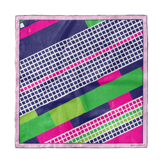 Foulard en soie "Onze"