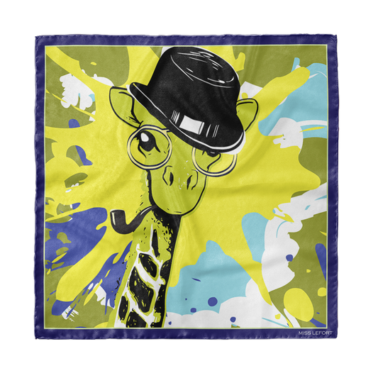 Foulard en soie "Prendre de la Hauteur"