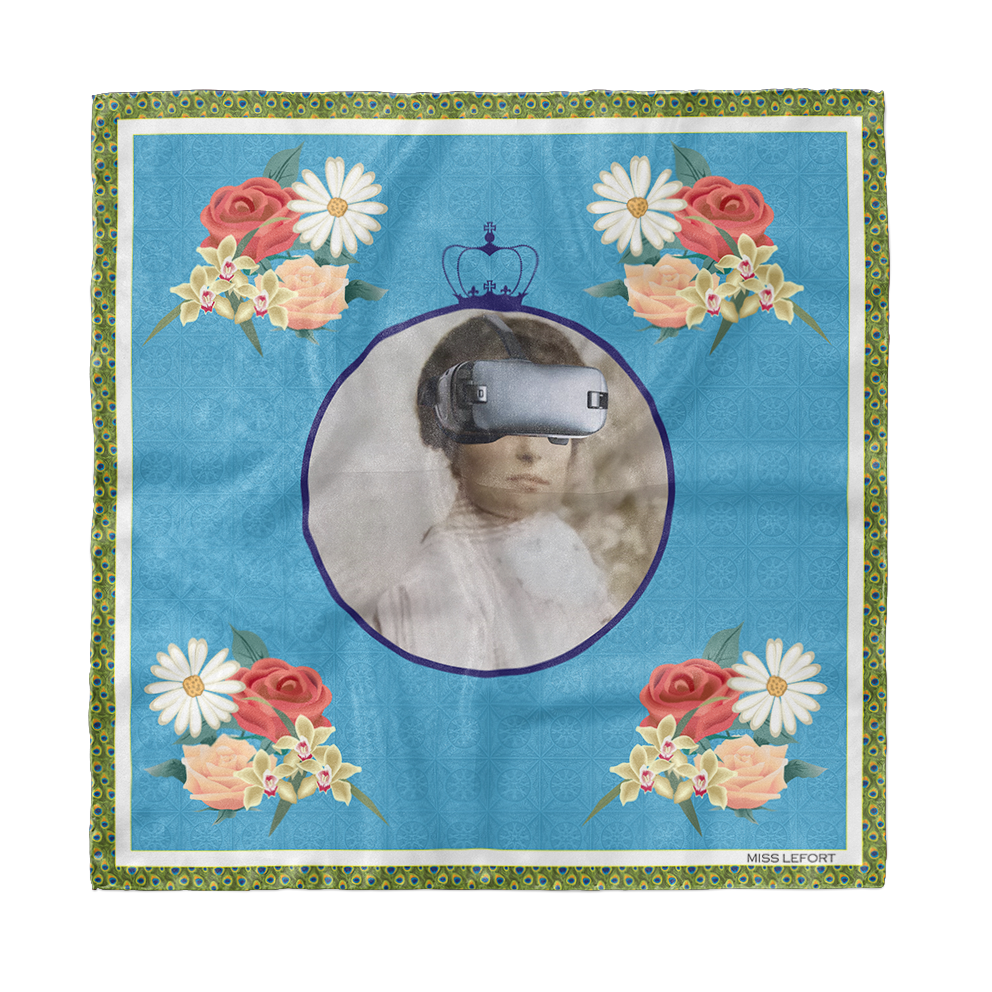 Foulard en soie "Rococo"