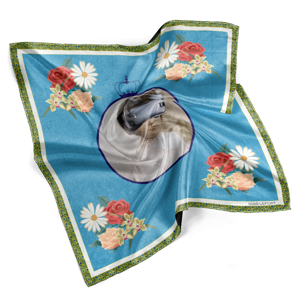 Foulard en soie "Rococo"