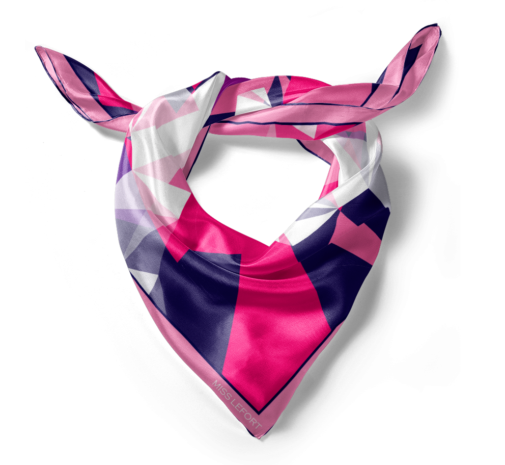 Foulard en soie "WA"